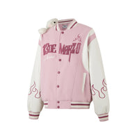 13DE MARZO Pink Flame Baseball Jacket Coat | MADA IN CHINA