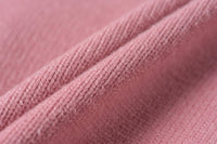 SOMESOWE Pink Fuzzy Short Sweater | MADA IN CHINA
