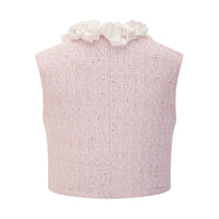 ARTE PURA Pink Lace Collar Coco Vest | MADA IN CHINA