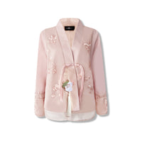 AIMME SPARROW Pink Lotus Leaf Yu Tu Jacket | MADA IN CHINA