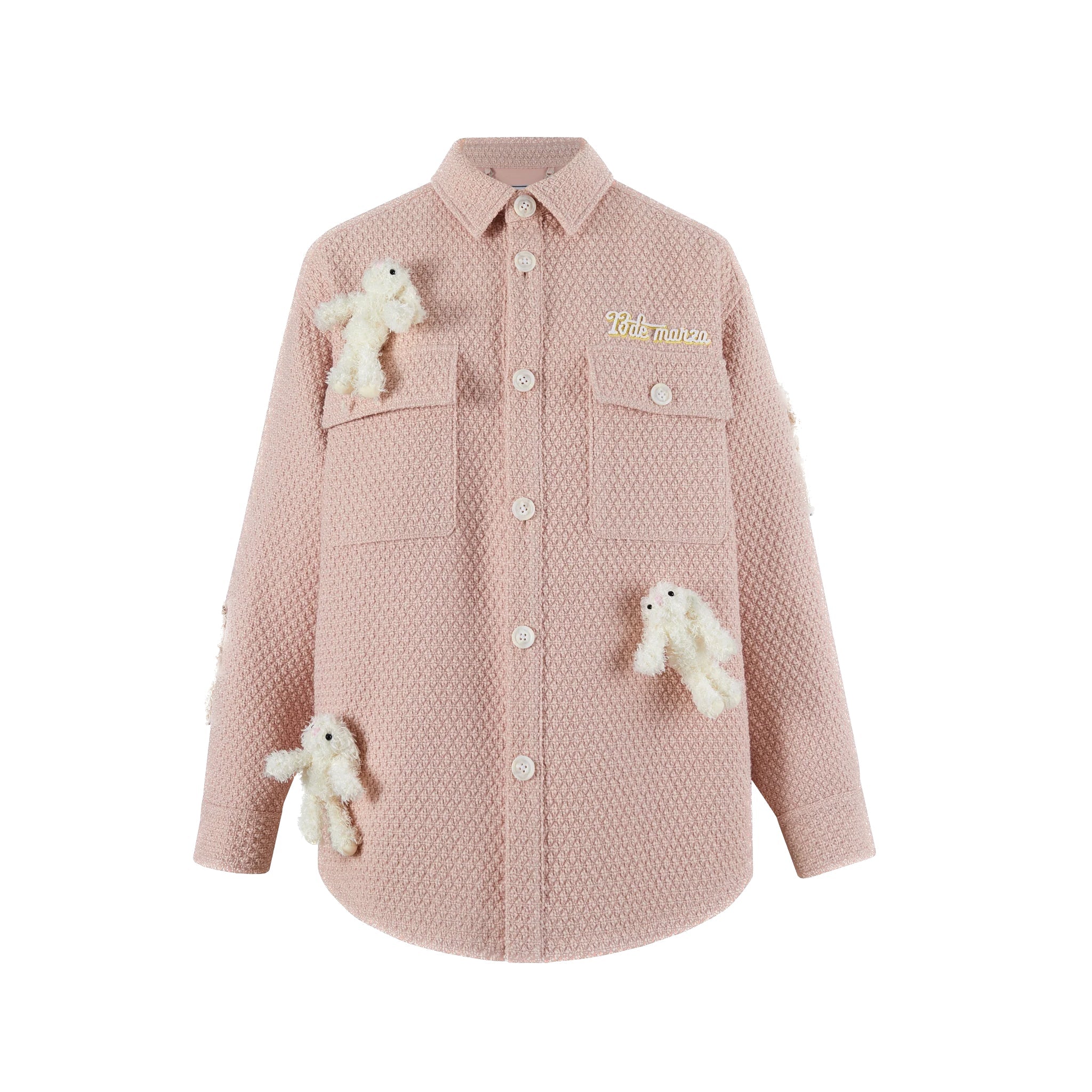 13DE MARZO Pink Mini Doozoo Shirt Jacket | MADA IN CHINA