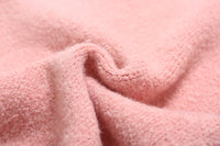 SOMESOWE Pink Preppy Woolen Cardigan Coat | MADA IN CHINA