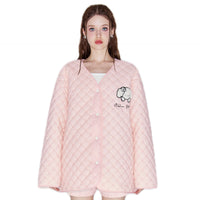 ANDREA MARTIN Pink Quilted Cotton Jacket | MADA IN CHINA