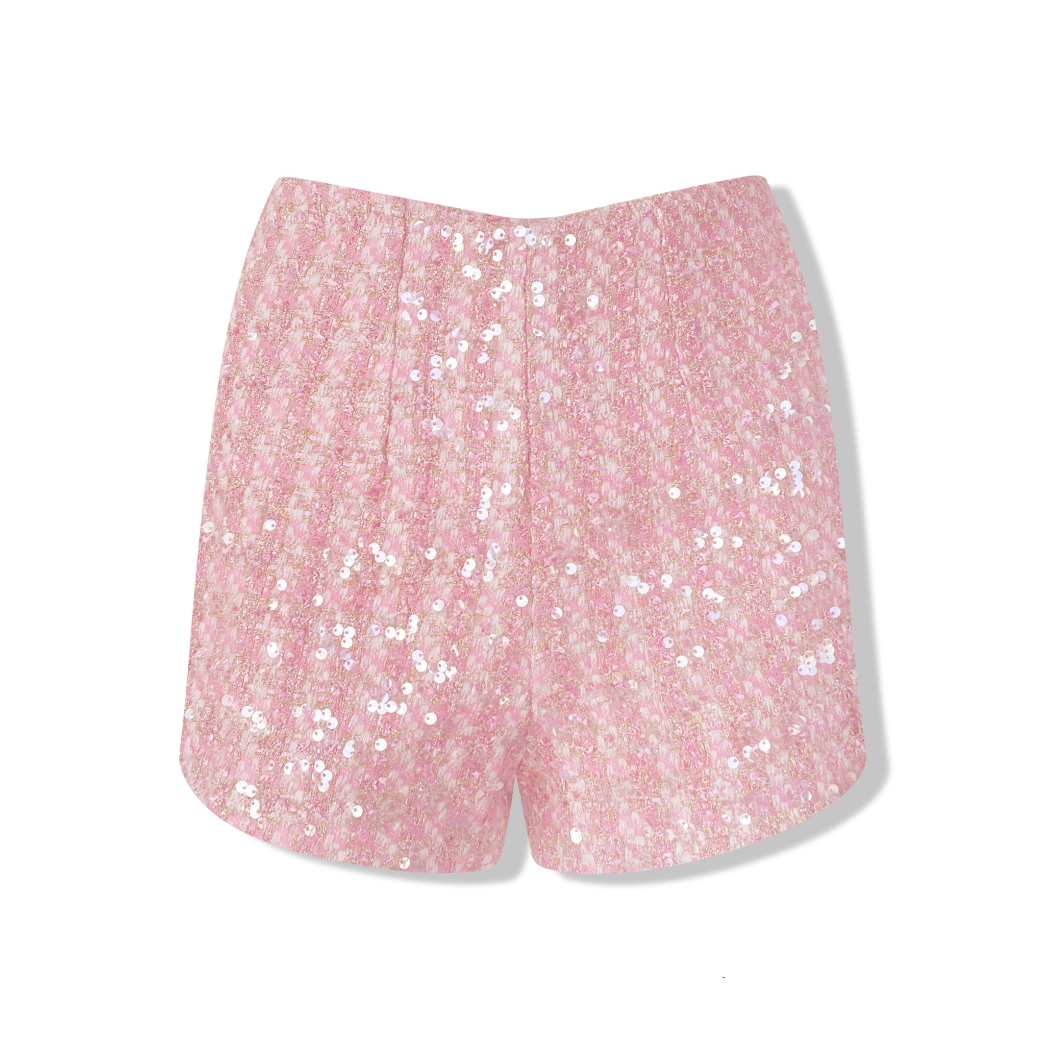 AIMME SPARROW Pink Sequin Shorts | MADA IN CHINA