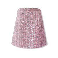 AIMME SPARROW Pink Sequin Skirt | MADA IN CHINA