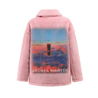 ANDREA MARTIN Pink Sunset Fur Jacket | MADA IN CHINA