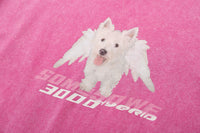 SOMESOWE Pink Westland Terrier Print T-shirt | MADA IN CHINA