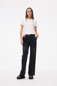 ANN ANDELMAN Powder Brand V-waist Jeans | MADA IN CHINA