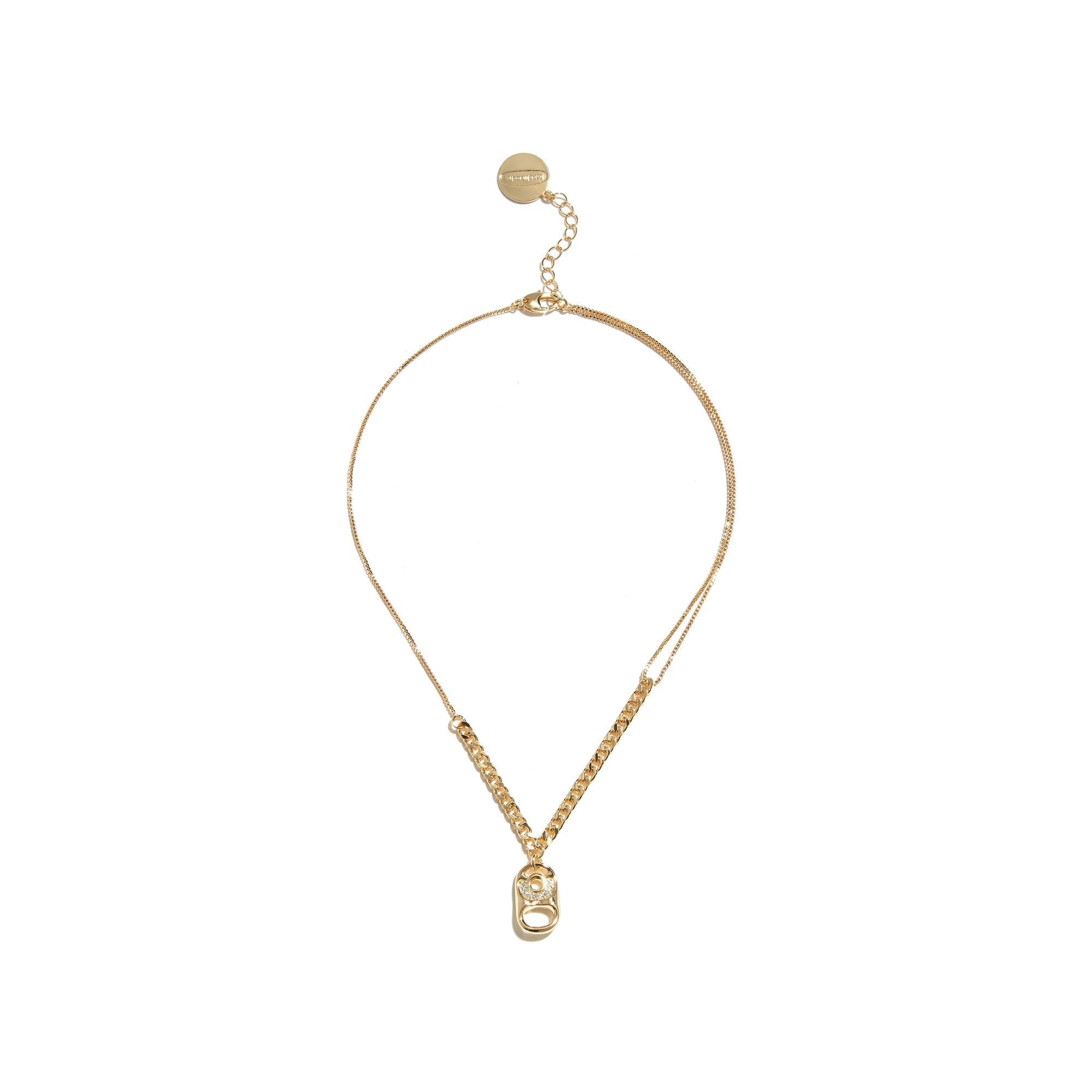 LOST IN ECHO Pull Ring Necklace Gold | MADA IN CHINA