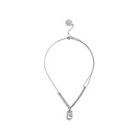 LOST IN ECHO Pull Ring Necklace Silver | MADA IN CHINA