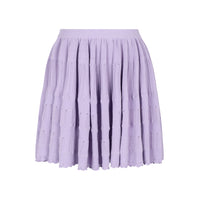 THREE QUARTERS Purple Ballet Style Knitted Skirt | MADA IN CHINA