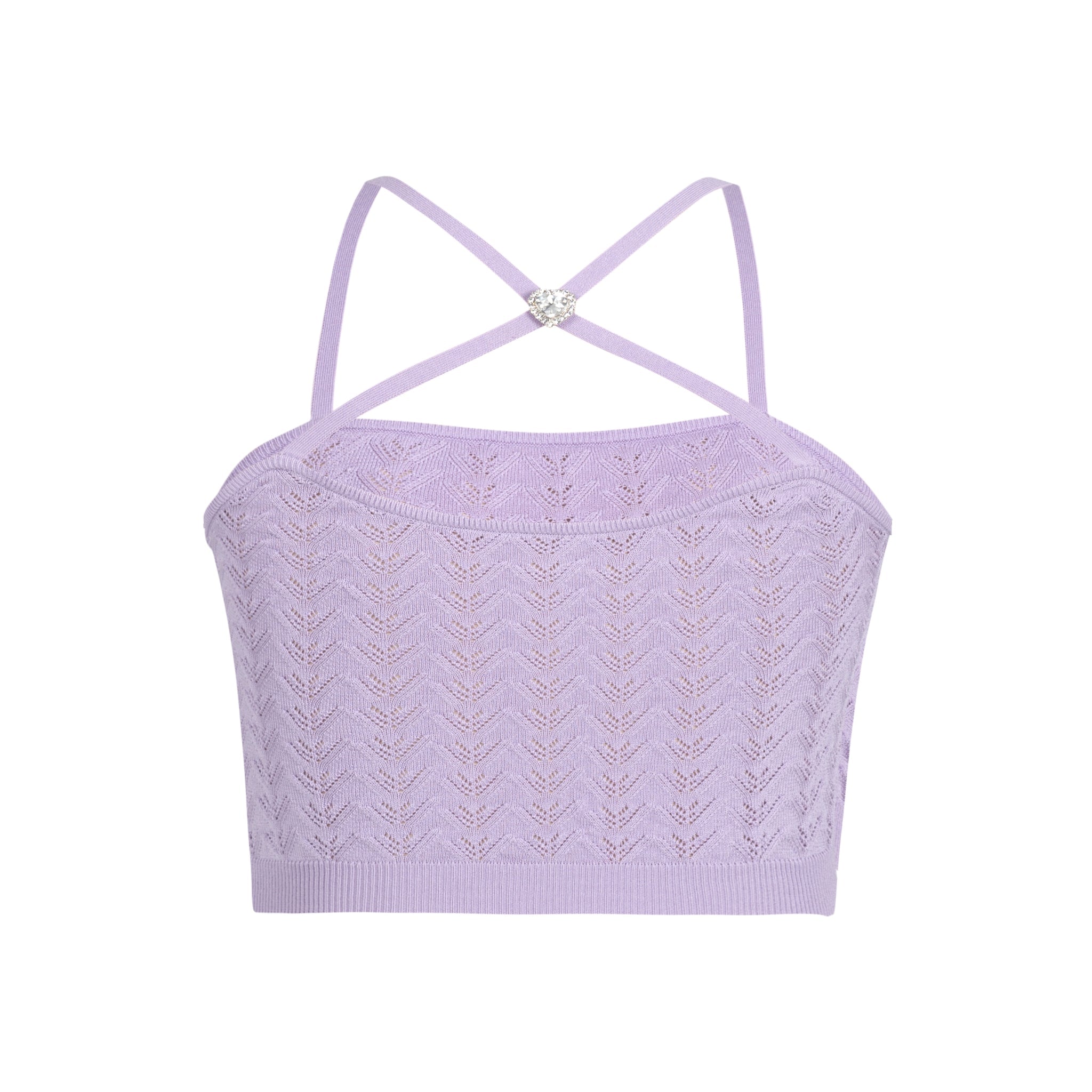 THREE QUARTERS Purple Ballet Style Knitted Top Set | MADA IN CHINA