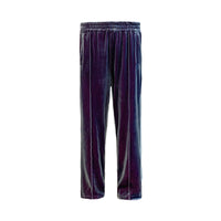 GALLIANO LANDOR Purple-Blue Velvet Pants | MADA IN CHINA