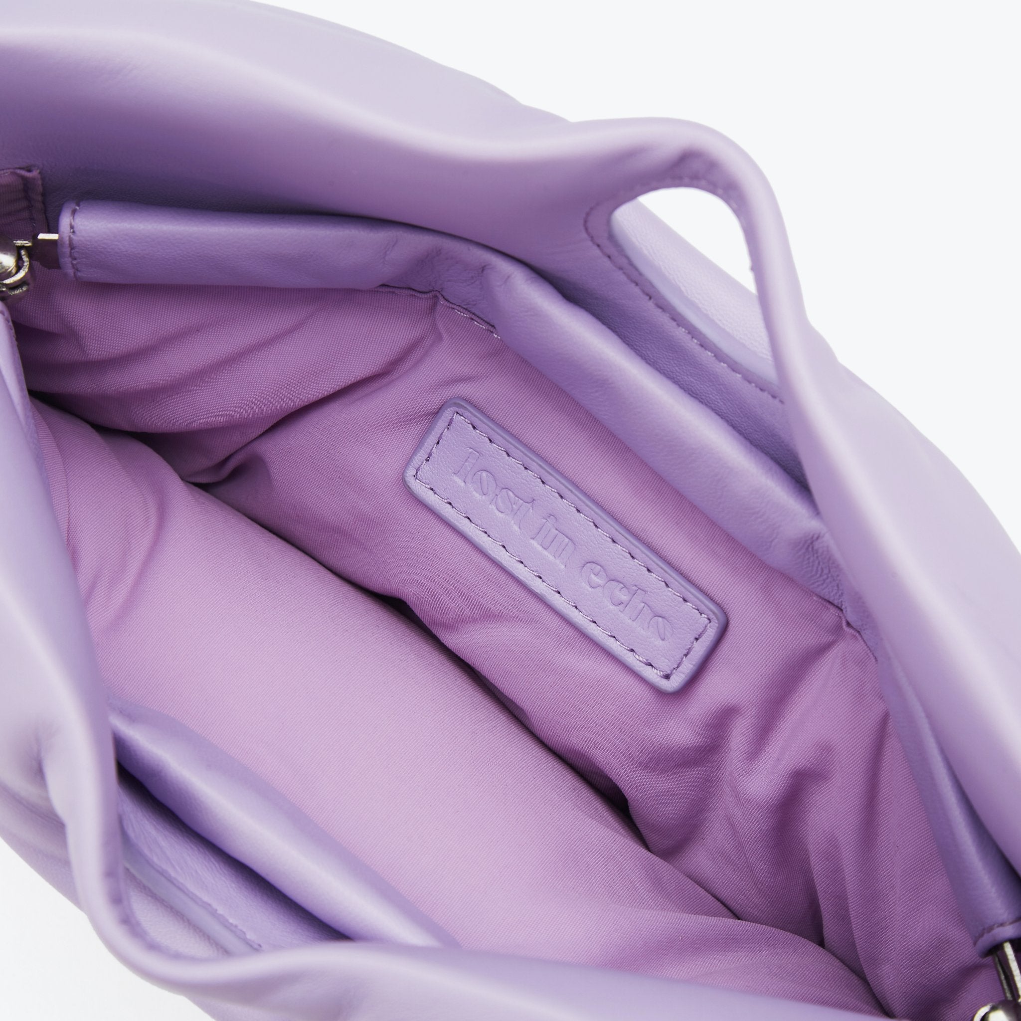 LOST IN ECHO Purple Cloud Pillow Bag | MADA IN CHINA