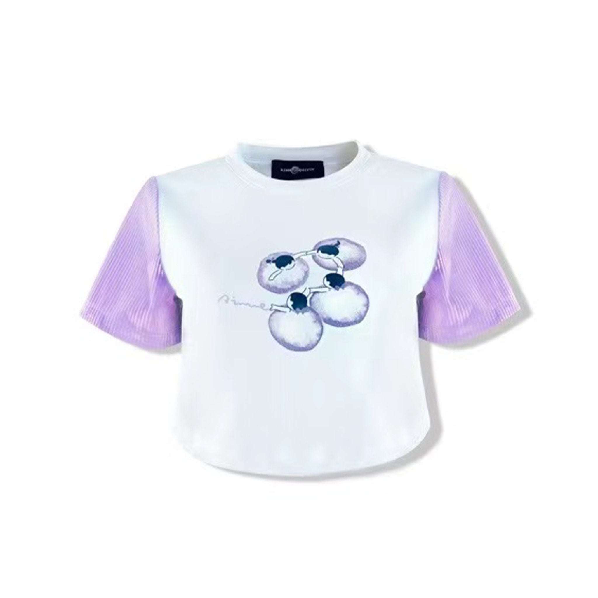 AIMME SPARROW Purple Cropped Top | MADA IN CHINA