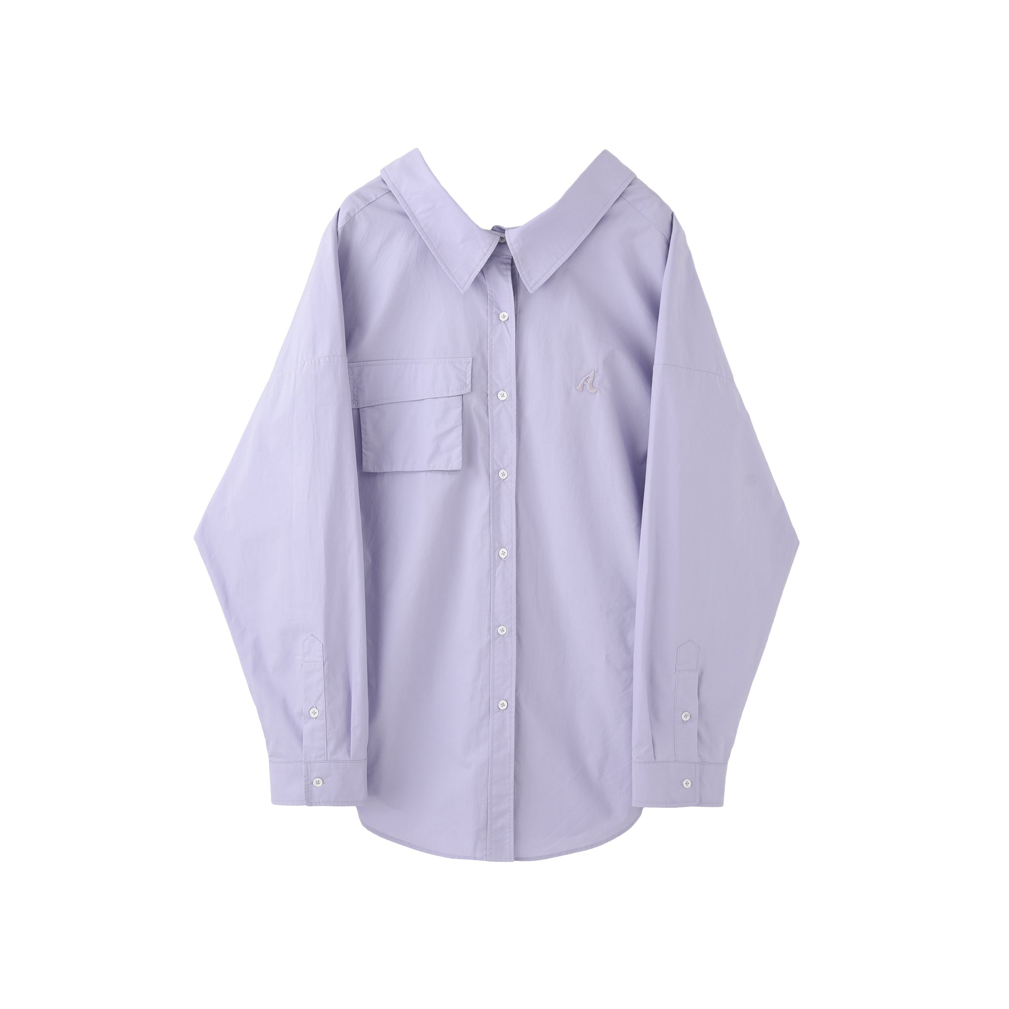 AIN'T SHY Purple Oversize Shirt | MADA IN CHINA