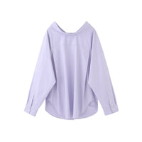 AIN'T SHY Purple Oversize Shirt | MADA IN CHINA