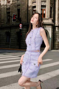 AIMME SPARROW Purple Scented Vest | MADA IN CHINA