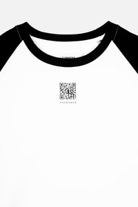 UNAWARES QR Code Raglan T-shirt Black | MADA IN CHINA