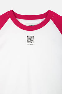 UNAWARES QR Code Raglan T-shirt Peach | MADA IN CHINA