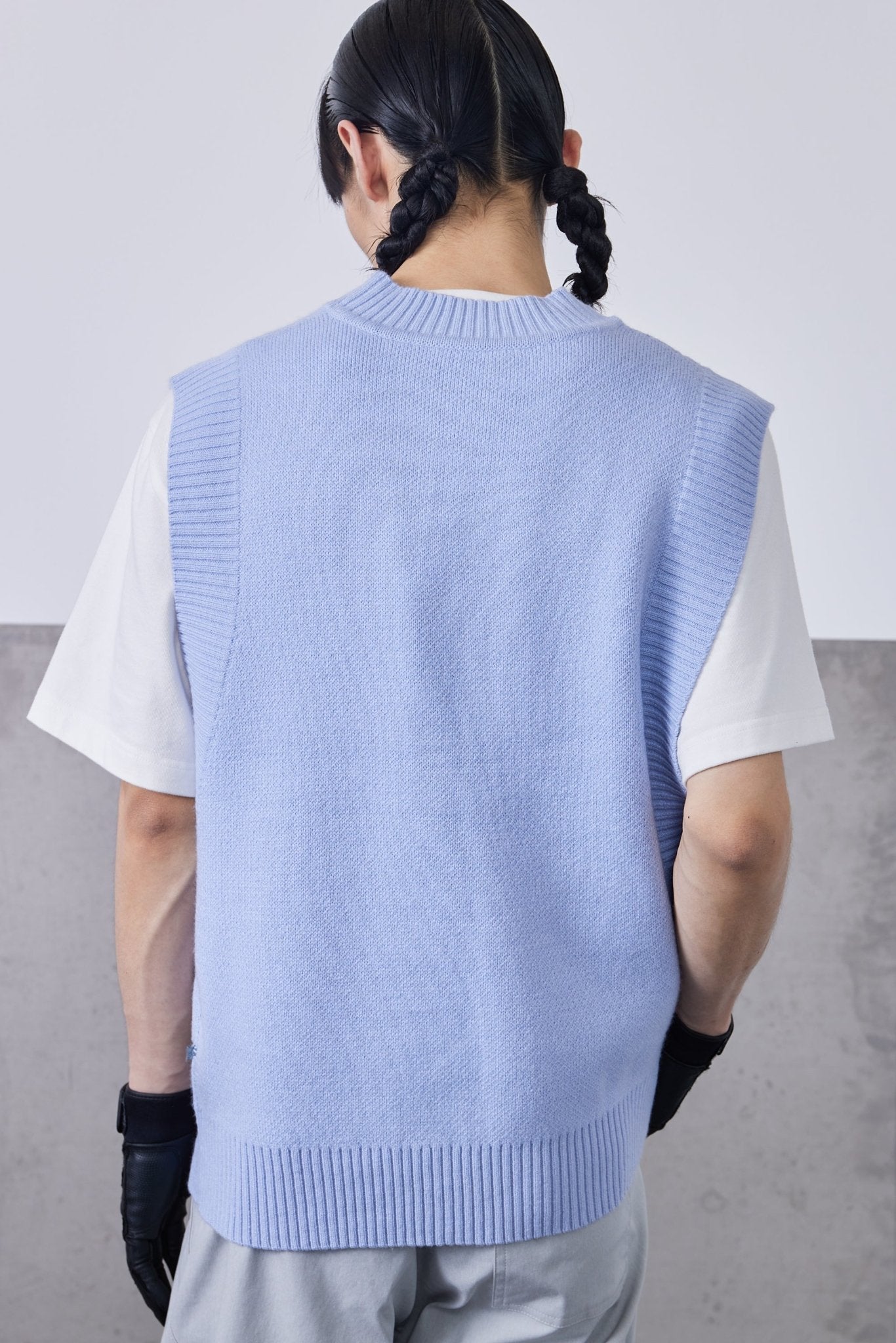 ROARINGWILD Radioactive Pattern Woolen Vest | MADA IN CHINA