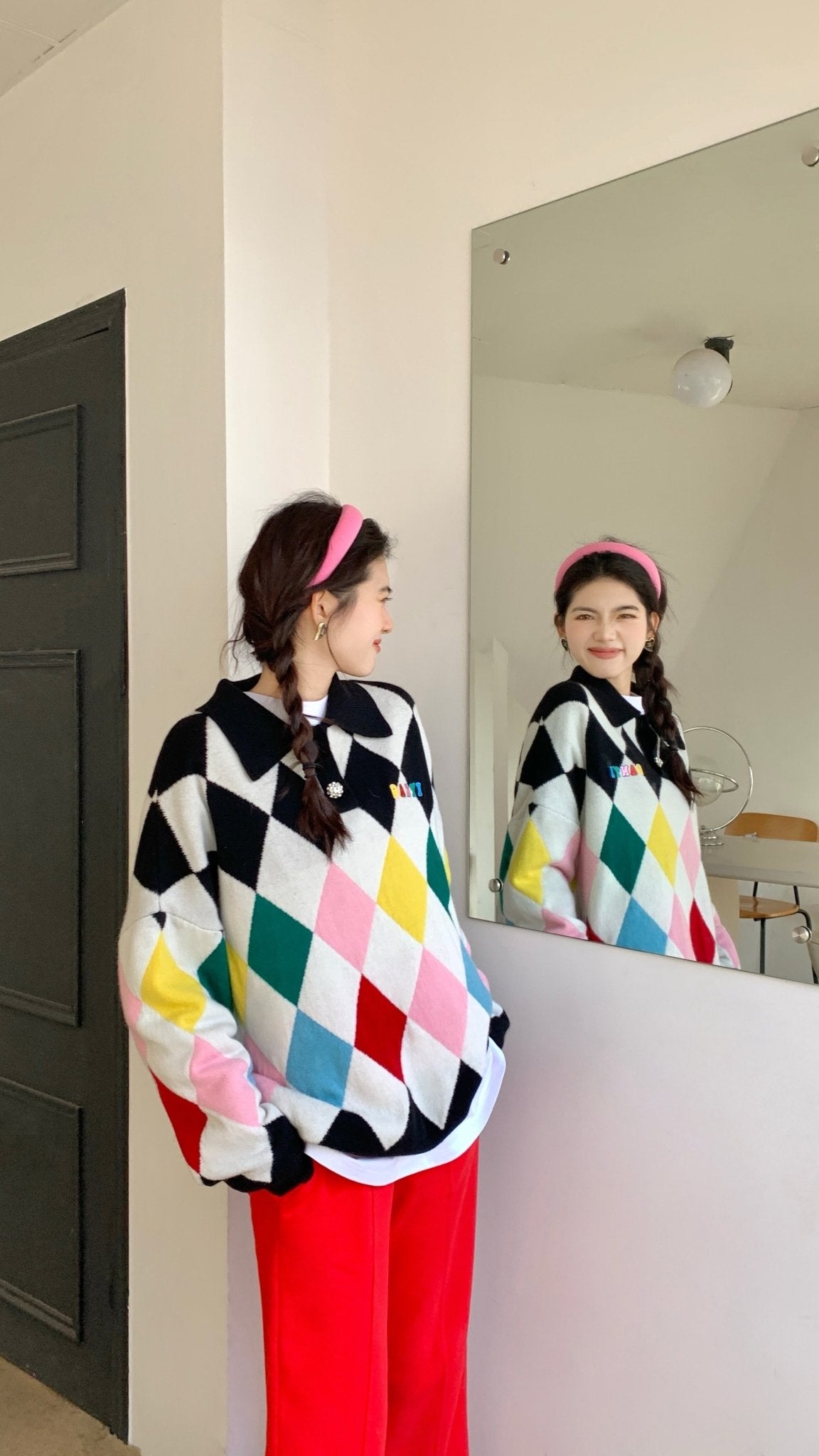 RYRANYI Rainbow Colored Sweater | MADA IN CHINA