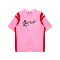 SOMESOWE Red And Pink Logo T-Shirt With Graffiti Prints | MADA IN CHINA