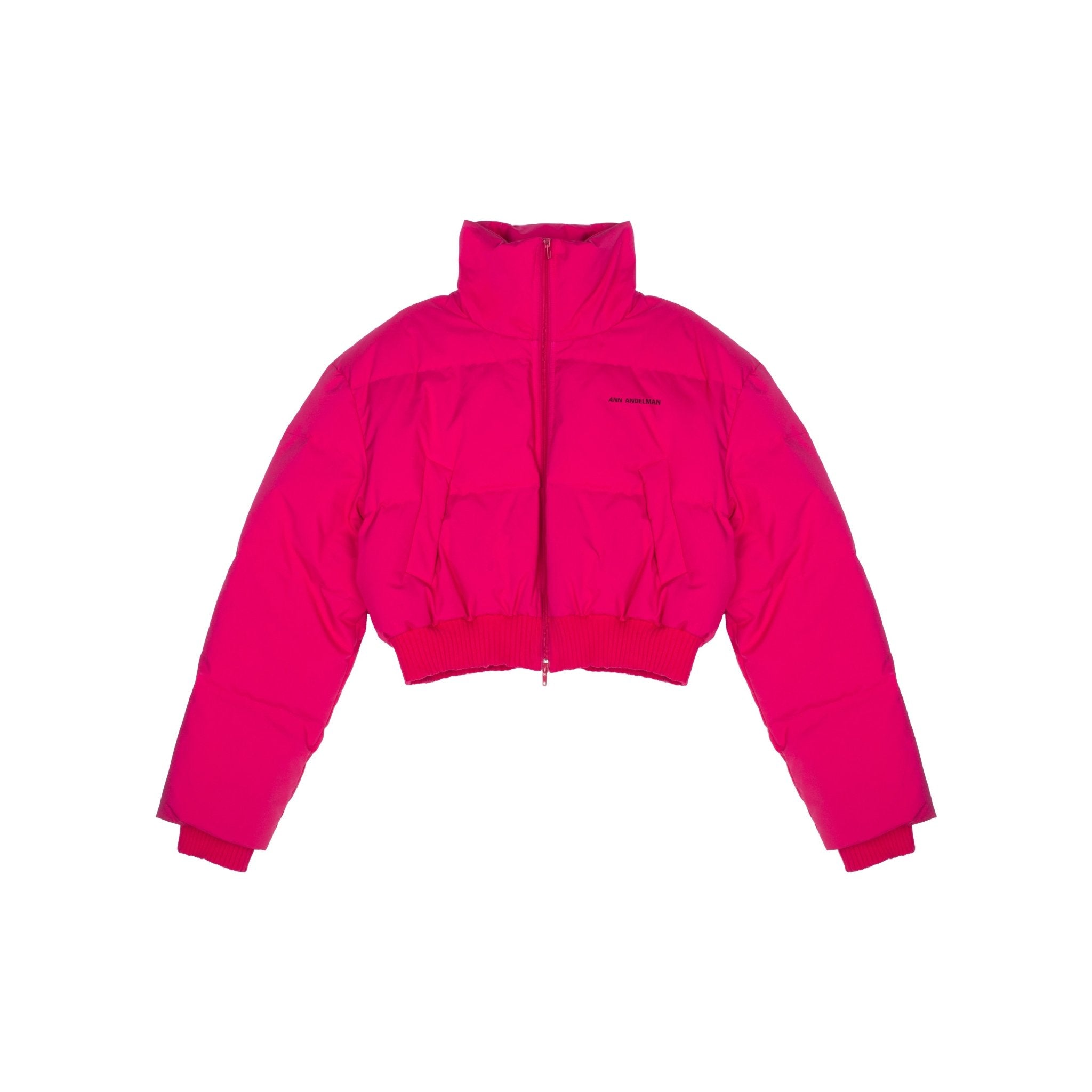 ANN ANDELMAN Red Cropped Down Jacket | MADA IN CHINA
