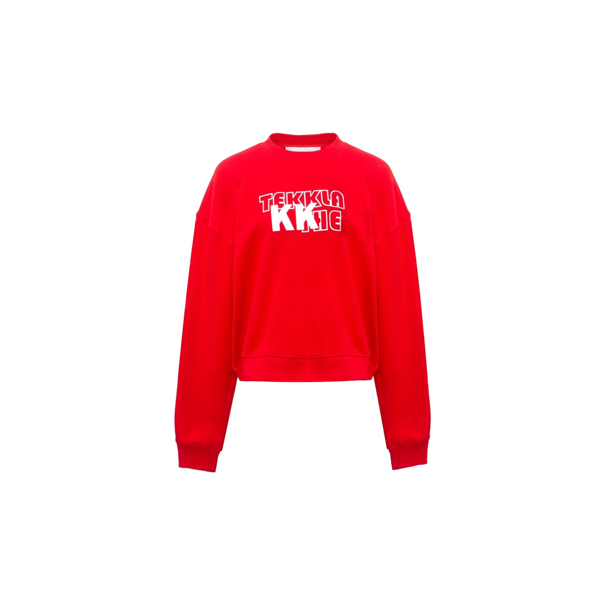 THE TEKKLA Red LOGO Sports Suit Sweatshirt | MADA IN CHINA