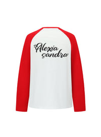 Alexia Sandra Red Long Sleeve T-shirt With Strawberry Print | MADA IN CHINA
