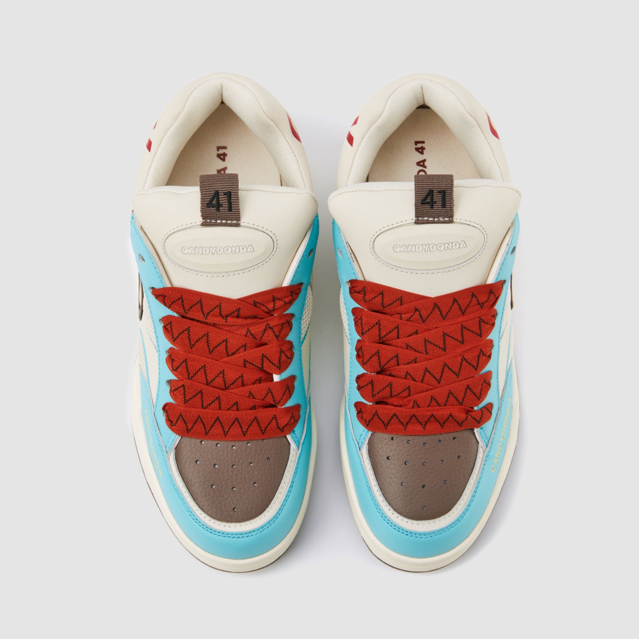 CANDYDONDA Red Shoelace Sneakers | MADA IN CHINA