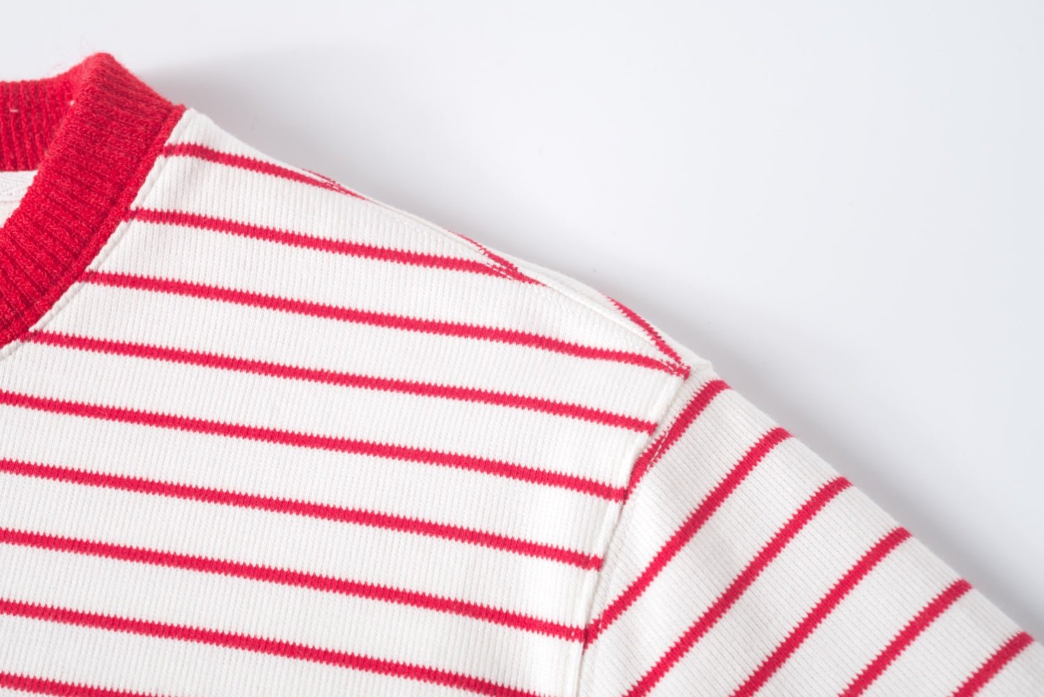Alexia Sandra Red Stripe Long Sleeve T-shirt With Strawberry Print | MADA IN CHINA