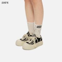 SMFK Retro College Low Top Board Shoes Black | MADA IN CHINA
