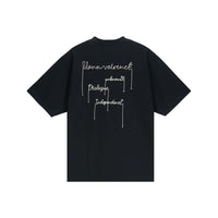 VANN VALRENCÉ Rope Embroidered Alphabet Craft T-shirt | MADA IN CHINA