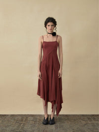 ELYWOOD Rouge Slip Dress In Silk | MADA IN CHINA