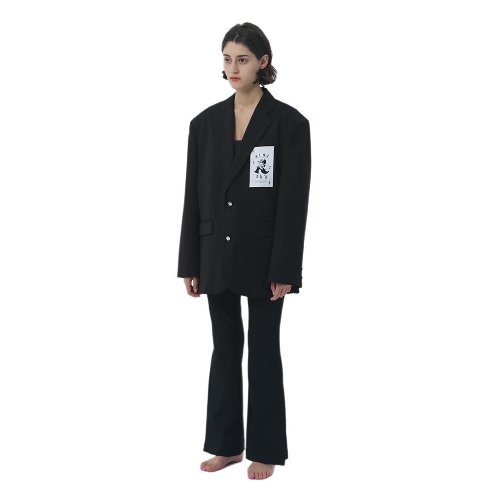 AIN'T SHY RS Blazer Jacket Black | MADA IN CHINA