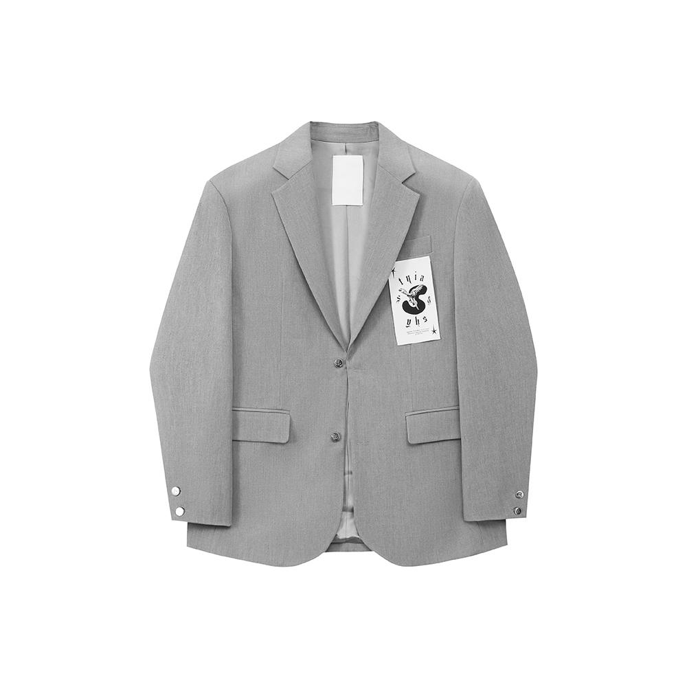 AIN'T SHY RS Blazer Jacket Grey | MADA IN CHINA