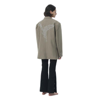 AIN'T SHY RS Blazer Jacket Khaki | MADA IN CHINA