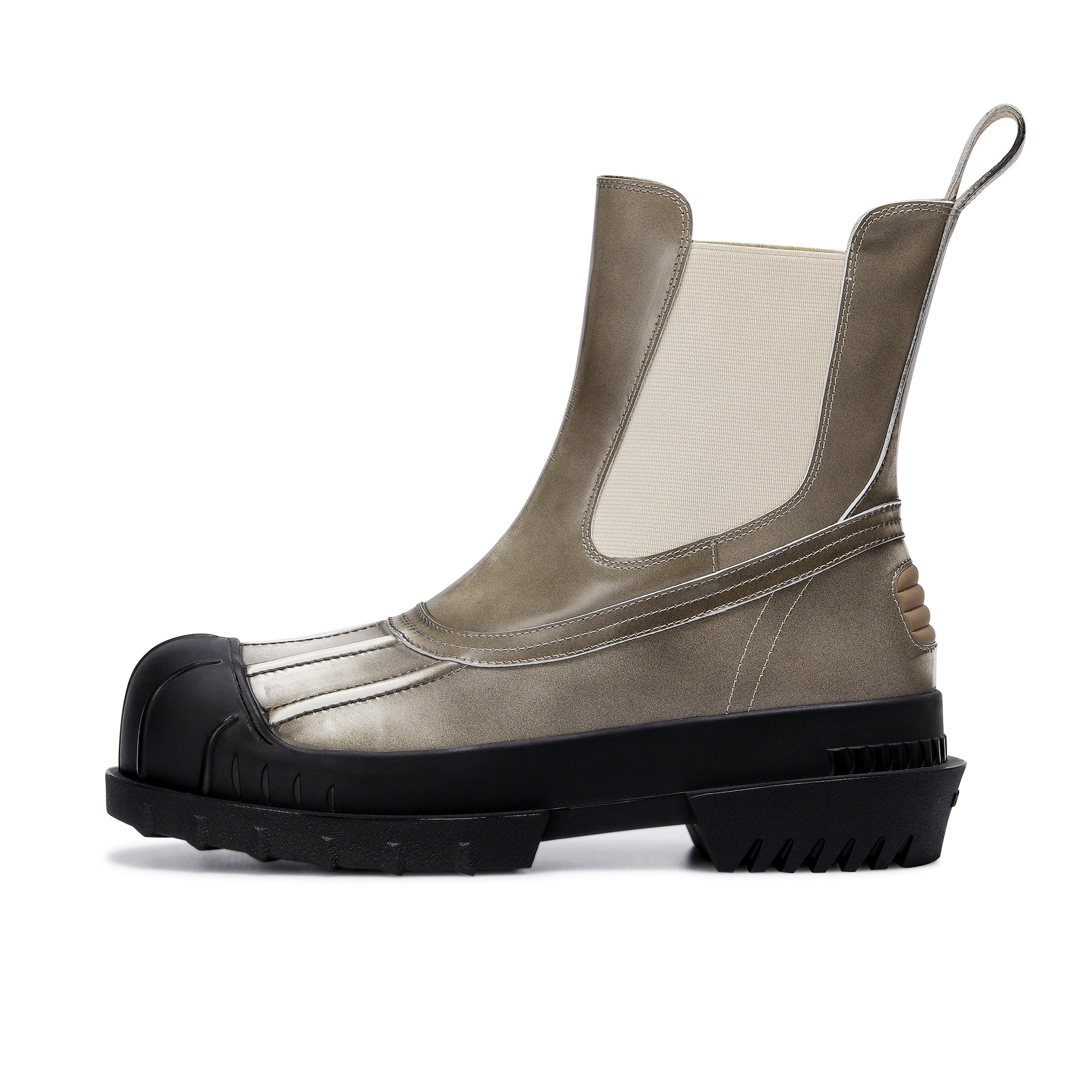 LOST IN ECHO Sandy Thick-soled Duck Hunting Chelsea Boots | MADA IN CHINA