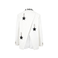 13DE MARZO Shooting Star Ornaments Suit Bright White | MADA IN CHINA