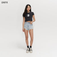 SMFK Skinny Model Black Tight T-shirt | MADA IN CHINA