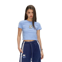 SMFK Skinny Model Blue Tight T-shirt | MADA IN CHINA
