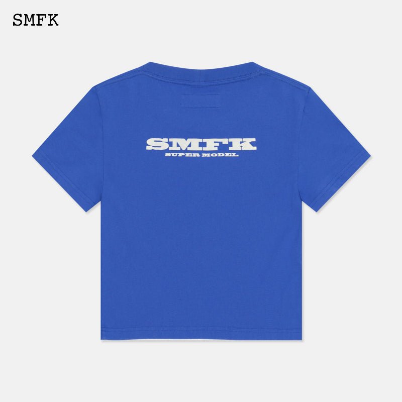 SMFK Skinny Model Dark Blue Tight T-shirt | MADA IN CHINA
