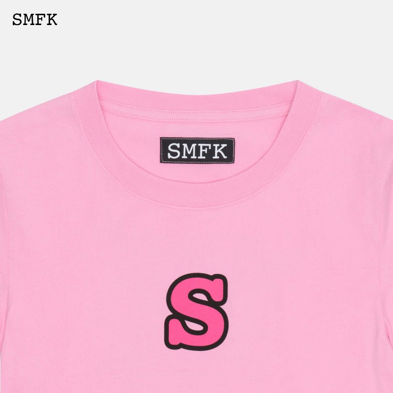 SMFK Skinny Model Pink Tight T-shirt | MADA IN CHINA