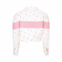 HERLIAN Strawberry Floral Knitted Patchwork Jacket | MADA IN CHINA