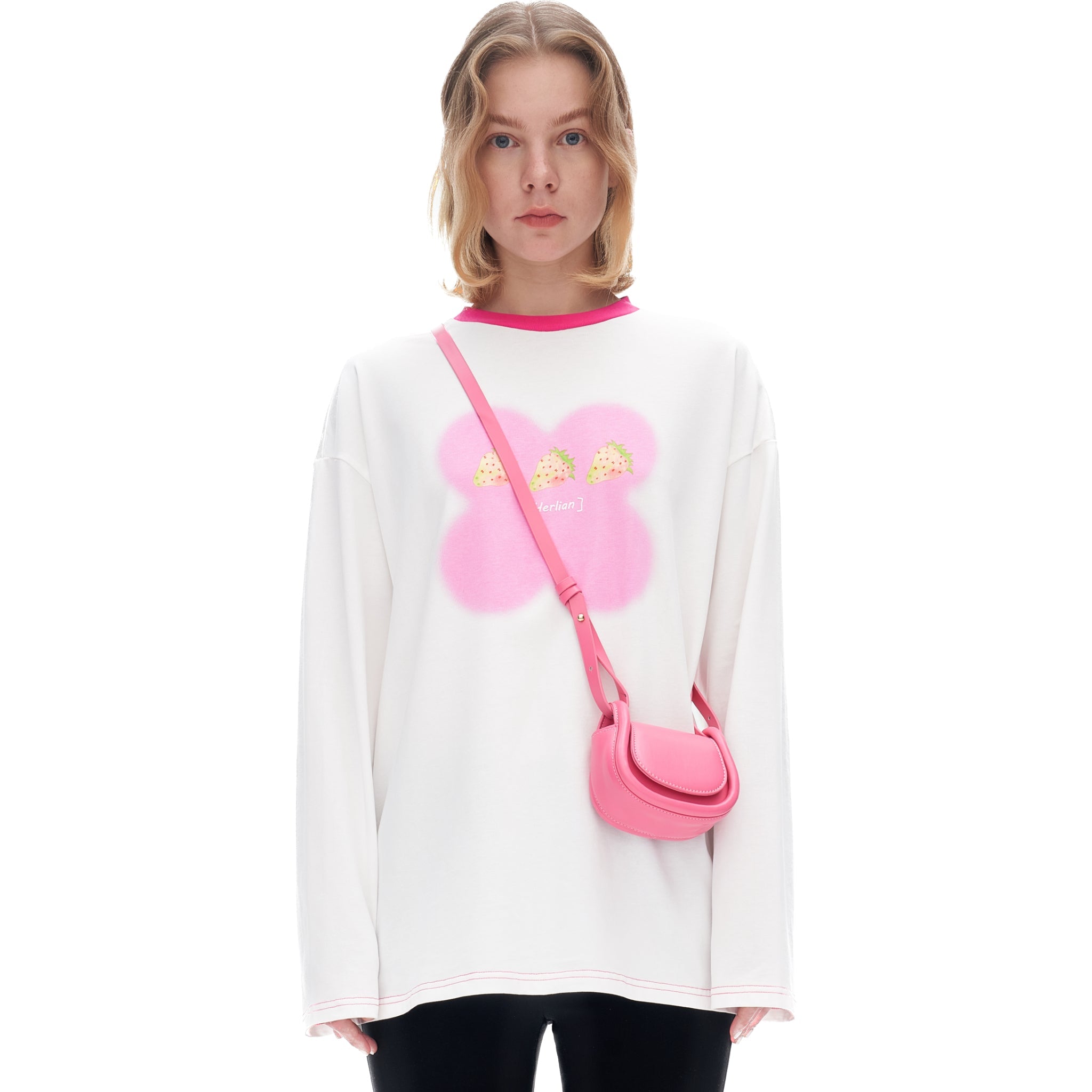 HERLIAN Strawberry Long Sleeve T-shirt | MADA IN CHINA