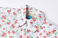 MOTOGUO Strawberry Vintage Woven Shirt | MADA IN CHINA