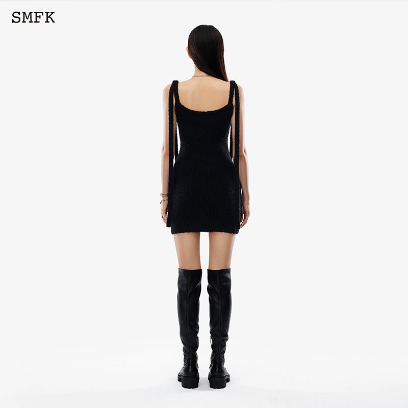 SMFK Stray Wandering Savage Knitted Halter Dress | MADA IN CHINA