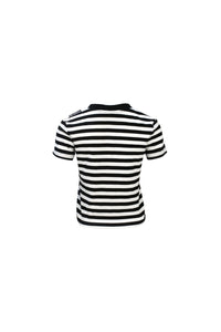 ANN ANDELMAN Stripe T-shirt Black And White | MADA IN CHINA