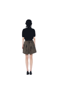 ICE DUST Stripe Vintage A-Shaped Skort | MADA IN CHINA